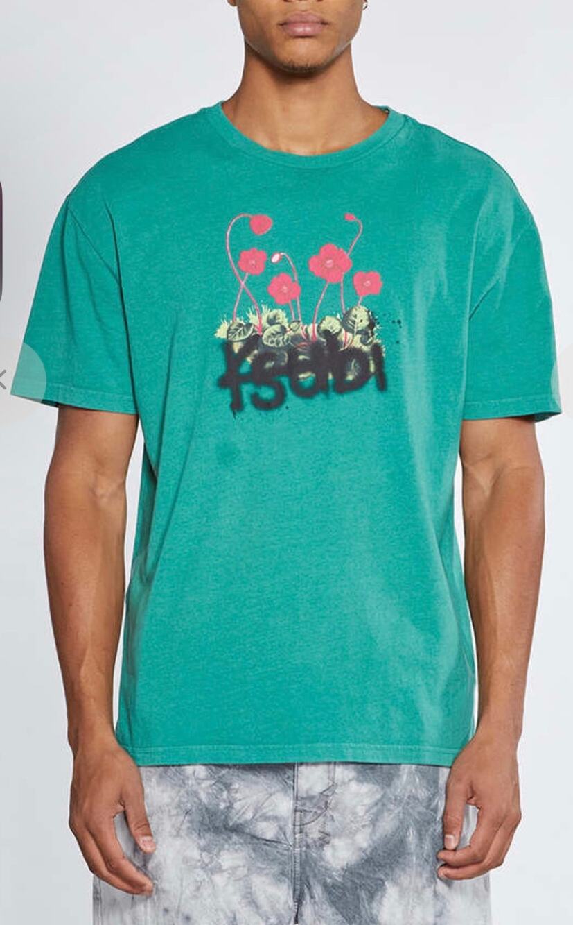 KSUBI Grass Cutter Biggie SS Tee Greenout Size XL